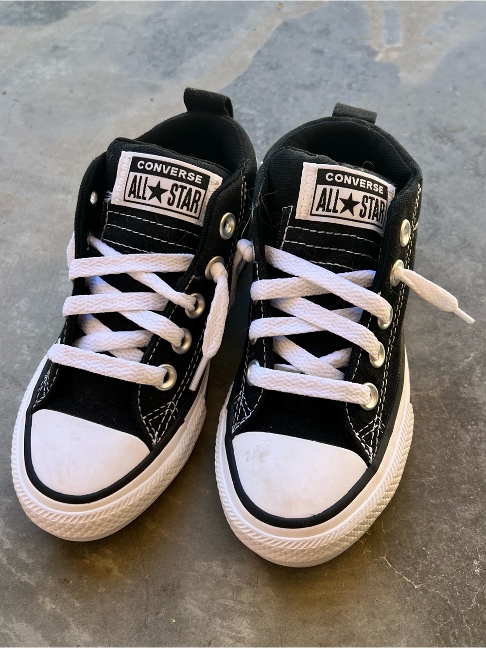 Converse Kids Black and White Classic High-Top Sneakers